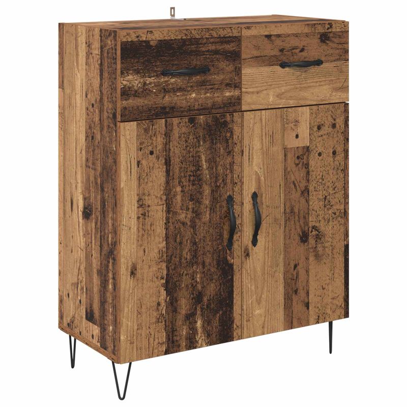 Casa si Gradina - Mobilier - Comode si corpuri - Corpuri bucatarie - Bufet cu sertar Lemn Vechi 69,5 x 32,5 x 180 cm Lemn compozit - Infinity.ro