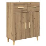 Casa si Gradina - Mobilier - Comode si corpuri - Corpuri bucatarie - Bufet Stejar Artizanal 69,5 x 34 x 180 cm Lemn compozit - Infinity.ro