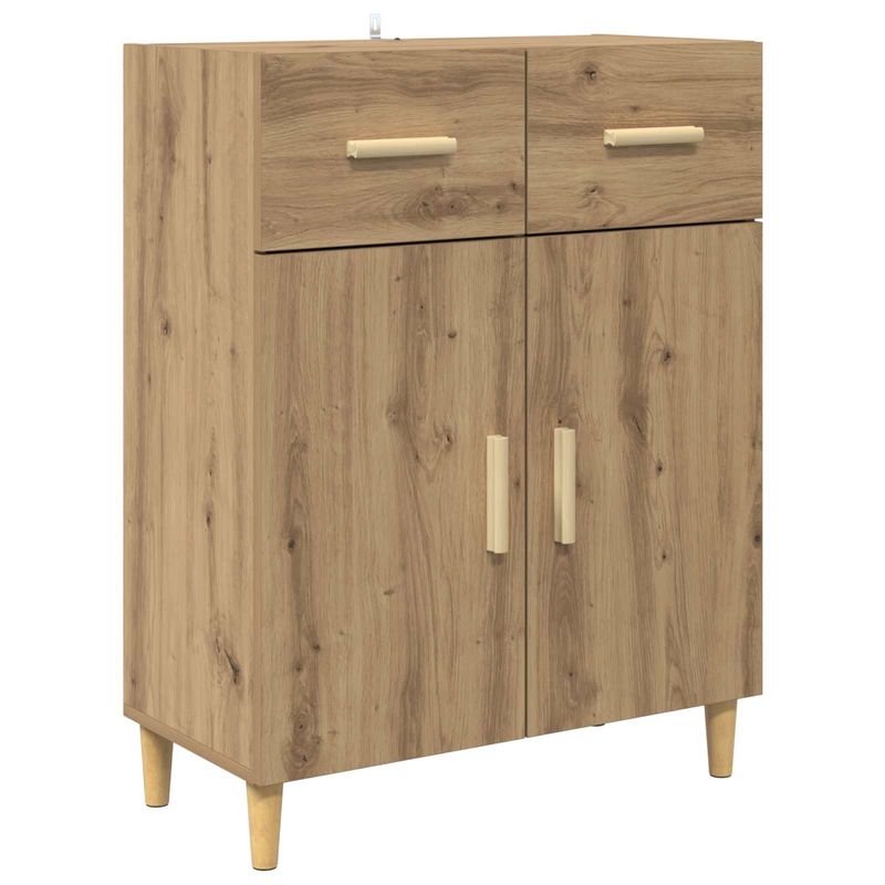 Casa si Gradina - Mobilier - Comode si corpuri - Corpuri bucatarie - Bufet Stejar Artizanal 69,5 x 34 x 180 cm Lemn compozit - Infinity.ro