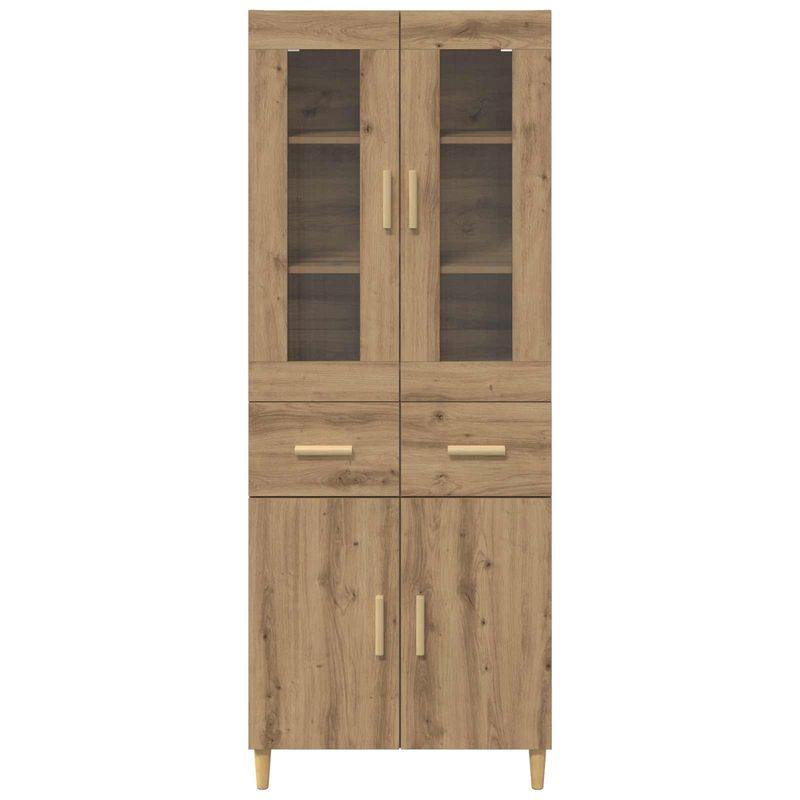 Casa si Gradina - Mobilier - Comode si corpuri - Corpuri bucatarie - Bufet Stejar Artizanal 69,5 x 34 x 180 cm Lemn compozit - Infinity.ro