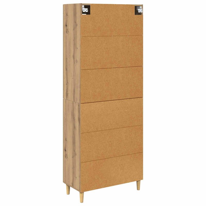 Casa si Gradina - Mobilier - Comode si corpuri - Corpuri bucatarie - Bufet Stejar Artizanal 69,5 x 34 x 180 cm Lemn compozit - Infinity.ro