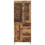 Casa si Gradina - Mobilier - Comode si corpuri - Comode - Bufet cu sertar 2 pcs Lemn Vechi Lemn Stratificat si Sticla - Infinity.ro