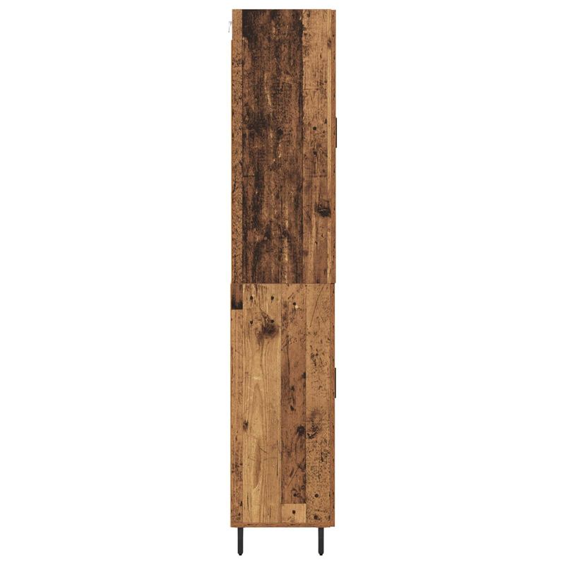 Casa si Gradina - Mobilier - Comode si corpuri - Comode - Bufet cu sertar 2 pcs Lemn Vechi Lemn Stratificat si Sticla - Infinity.ro