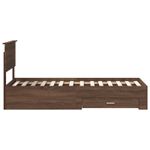 Casa si Gradina - Mobilier - Paturi si accesorii - Paturi - Cadru de pat cu headboard Stejar marron si argintiu 75 x 190 cm - Infinity.ro