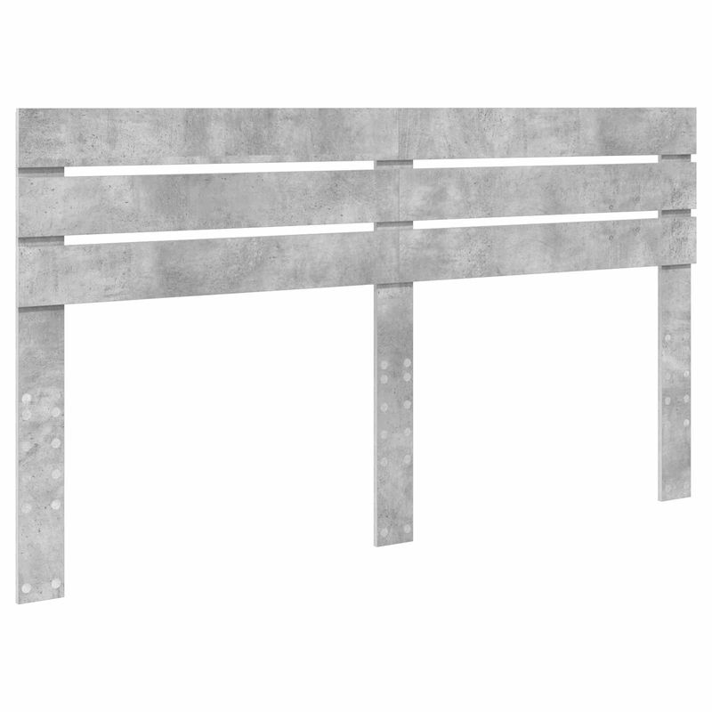 Casa si Gradina - Mobilier - Paturi si accesorii - Paturi - Pat cu storage Gri din beton 200 x 200 cm Lemn compozit - Infinity.ro