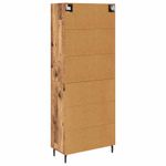 Casa si Gradina - Mobilier - Comode si corpuri - Comode - Bufet cu sertar 2 pcs Lemn Vechi Lemn Stratificat si Sticla - Infinity.ro