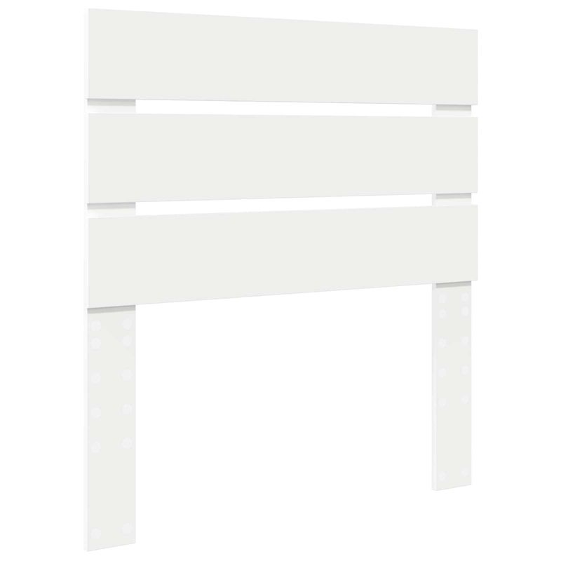 Casa si Gradina - Mobilier - Paturi si accesorii - Paturi - Pat cu storage cu headboard Alb 75 x 190 cm Lemn compozit - Infinity.ro