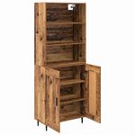 Casa si Gradina - Mobilier - Comode si corpuri - Corpuri bucatarie - Bufet Lemn Vechi 69,5 x 34 x 180 cm Lemn Stratificat si Sticla - Infinity.ro