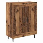 Casa si Gradina - Mobilier - Comode si corpuri - Corpuri bucatarie - Bufet Lemn Vechi 69,5 x 34 x 180 cm Lemn Stratificat si Sticla - Infinity.ro