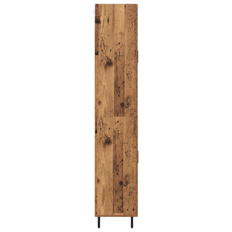 Casa si Gradina - Mobilier - Comode si corpuri - Comode - Bufet cu sertar 2 pcs Lemn Vechi Lemn Stratificat si Sticla - Infinity.ro