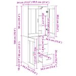 Casa si Gradina - Mobilier - Comode si corpuri - Comode - Bufet cu sertar 2 pcs Lemn Vechi Lemn Stratificat si Sticla - Infinity.ro