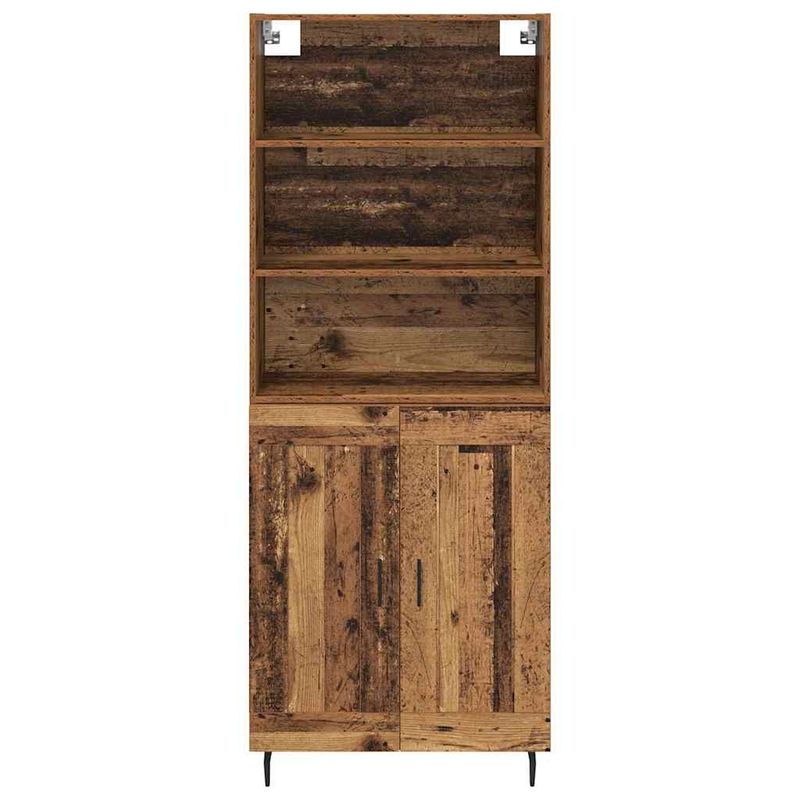 Casa si Gradina - Mobilier - Comode si corpuri - Corpuri bucatarie - Bufet Lemn Vechi 69,5 x 34 x 180 cm Lemn Stratificat si Sticla - Infinity.ro