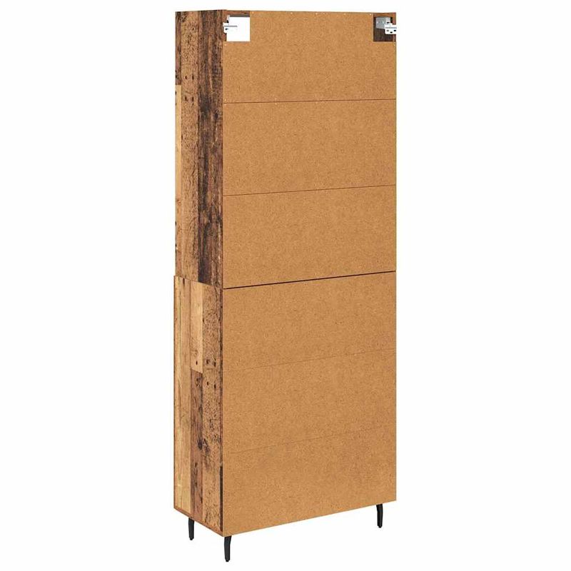 Casa si Gradina - Mobilier - Comode si corpuri - Corpuri bucatarie - Bufet Lemn Vechi 69,5 x 34 x 180 cm Lemn Stratificat si Sticla - Infinity.ro