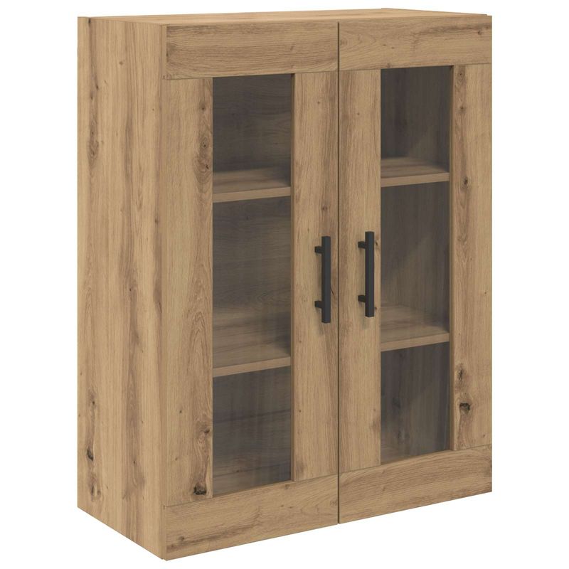 Casa si Gradina - Mobilier - Comode si corpuri - Comode - Bufet 2 pcs Stejar Artizanal Lemn Stratificat si Sticla - Infinity.ro