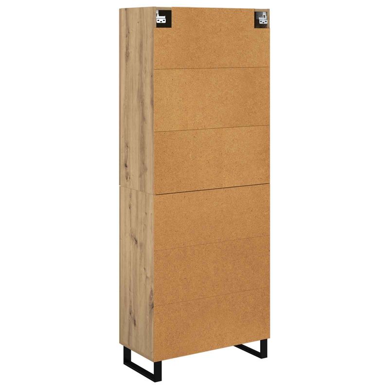 Casa si Gradina - Mobilier - Comode si corpuri - Comode - Bufet 2 pcs Stejar Artizanal Lemn Stratificat si Sticla - Infinity.ro