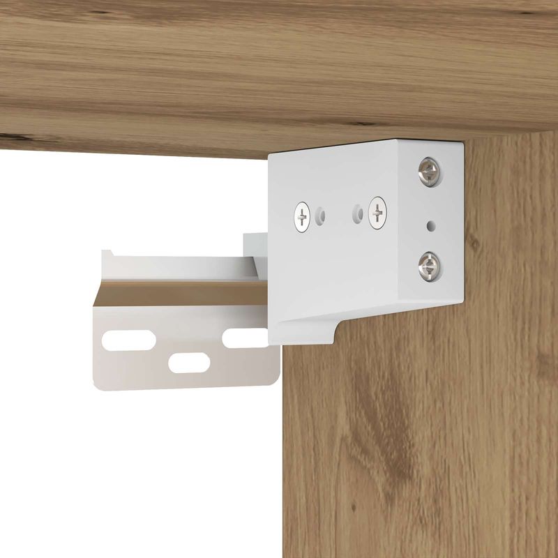 Casa si Gradina - Mobilier - Comode si corpuri - Comode - Bufet 2 pcs Stejar Artizanal Lemn Stratificat si Sticla - Infinity.ro