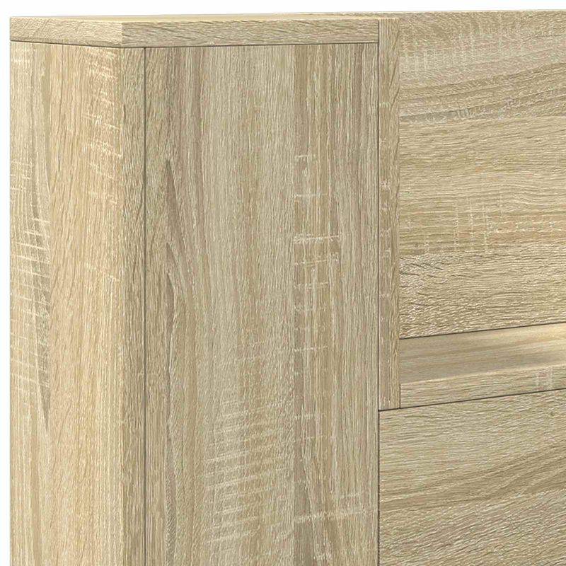 Casa si Gradina - Mobilier - Paturi si accesorii - Accesorii paturi - Tablie de pat cu LED, albastru, 90x5x78/88 cm, textil - Infinity.ro