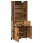 Casa si Gradina - Mobilier - Comode si corpuri - Corpuri bucatarie - Bufet cu sertar Lemn Vechi 69,5 x 32,5 x 180 cm Lemn compozit - Infinity.ro