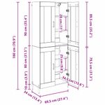 Casa si Gradina - Mobilier - Comode si corpuri - Comode - Bufet 2 pcs Lemn Vechi Lemn compozit - Infinity.ro