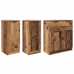 Casa si Gradina - Mobilier - Comode si corpuri - Comode - Bufet cu sertar 3 pcs Lemn Vechi Lemn compozit - Infinity.ro