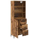Casa si Gradina - Mobilier - Comode si corpuri - Corpuri bucatarie - Bufet cu sertar Lemn Vechi 69,5 x 32,5 x 180 cm Lemn compozit - Infinity.ro