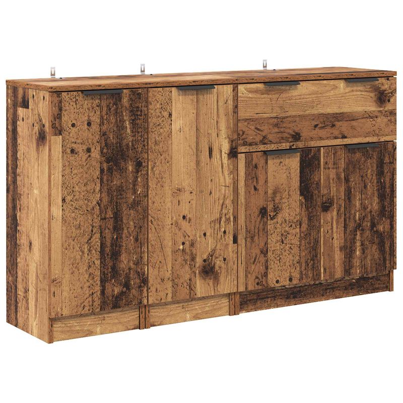 Casa si Gradina - Mobilier - Comode si corpuri - Comode - Bufet cu sertar 3 pcs Lemn Vechi Lemn compozit - Infinity.ro