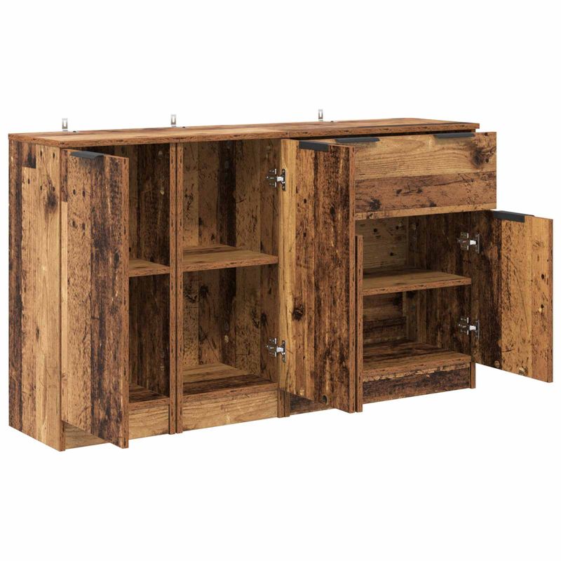 Casa si Gradina - Mobilier - Comode si corpuri - Comode - Bufet cu sertar 3 pcs Lemn Vechi Lemn compozit - Infinity.ro