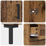 Casa si Gradina - Mobilier - Comode si corpuri - Corpuri bucatarie - Bufet cu sertar Lemn Vechi 69,5 x 32,5 x 180 cm Lemn compozit - Infinity.ro