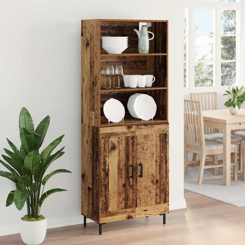 Casa si Gradina - Mobilier - Comode si corpuri - Corpuri bucatarie - Bufet Lemn Vechi 69,5 x 32,5 x 180 cm Lemn compozit - Infinity.ro