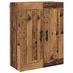Casa si Gradina - Mobilier - Comode si corpuri - Comode - Bufet cu sertar 2 pcs Lemn Vechi Lemn Stratificat si Sticla - Infinity.ro