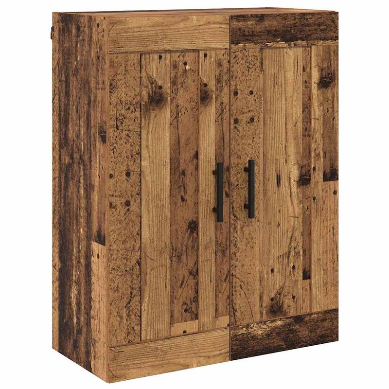 Casa si Gradina - Mobilier - Comode si corpuri - Comode - Bufet cu sertar 2 pcs Lemn Vechi Lemn Stratificat si Sticla - Infinity.ro