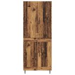 Casa si Gradina - Mobilier - Comode si corpuri - Comode - Bufet Lemn Vechi 69,5 x 34 x 180 cm Lemn Stratificat si Sticla - Infinity.ro