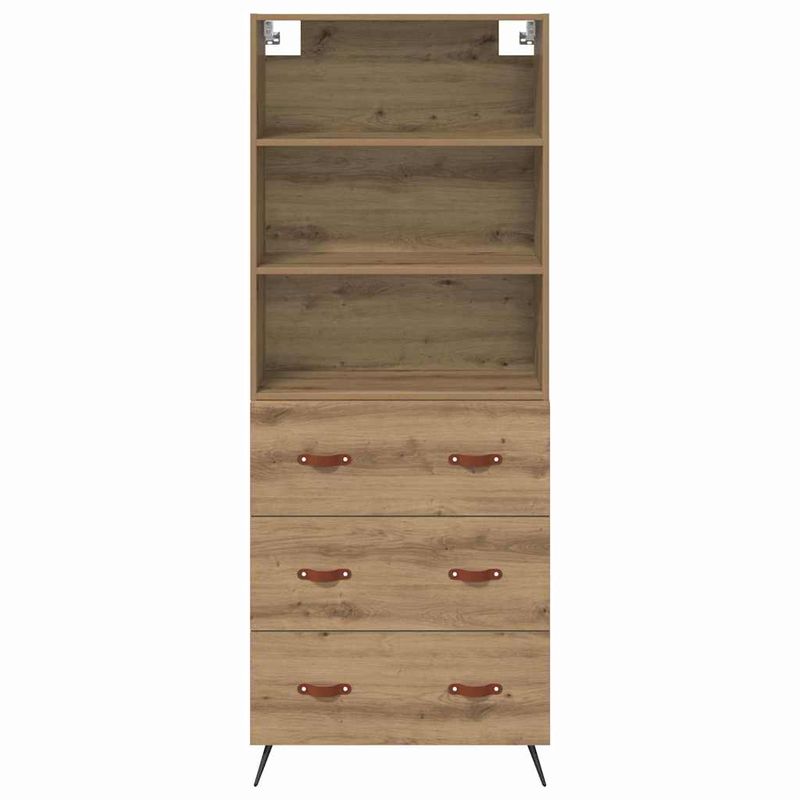 Casa si Gradina - Mobilier - Comode si corpuri - Corpuri bucatarie - Bufet Stejar Artizanal 69,5 x 34 x 180 cm Lemn compozit - Infinity.ro