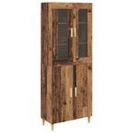 Casa si Gradina - Mobilier - Comode si corpuri - Corpuri bucatarie - Bufet Lemn Vechi 69,5 x 34 x 180 cm Lemn Stratificat si Sticla - Infinity.ro