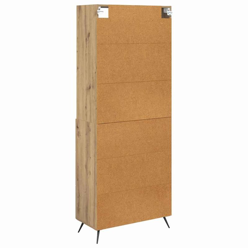 Casa si Gradina - Mobilier - Comode si corpuri - Corpuri bucatarie - Bufet Stejar Artizanal 69,5 x 34 x 180 cm Lemn compozit - Infinity.ro