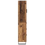 Casa si Gradina - Mobilier - Comode si corpuri - Comode - Bufet cu sertar 2 pcs Lemn Vechi Lemn Stratificat si Sticla - Infinity.ro