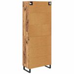 Casa si Gradina - Mobilier - Comode si corpuri - Comode - Bufet cu sertar 2 pcs Lemn Vechi Lemn Stratificat si Sticla - Infinity.ro