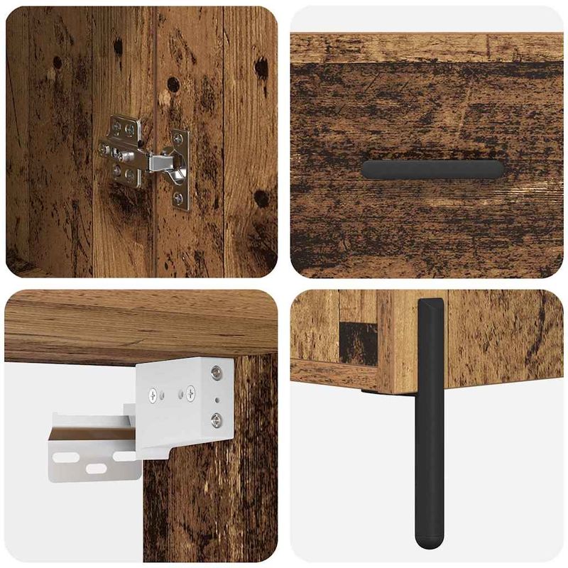 Casa si Gradina - Mobilier - Comode si corpuri - Comode - Bufet 2 pcs Lemn Vechi Lemn compozit - Infinity.ro