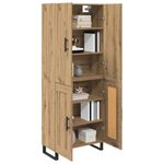 Casa si Gradina - Mobilier - Comode si corpuri - Comode - Bufet 2 pcs Stejar Artizanal Lemn Stratificat si Sticla - Infinity.ro