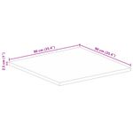Casa si Gradina - Mobilier - Feronerie si accesorii mobila - Blat de masa, 90x90x2,5 cm, patrat, lemn masiv de mango - Infinity.ro