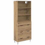 Casa si Gradina - Mobilier - Comode si corpuri - Corpuri bucatarie - Bufet Stejar Artizanal 69,5 x 32,5 x 180 cm Lemn compozit - Infinity.ro