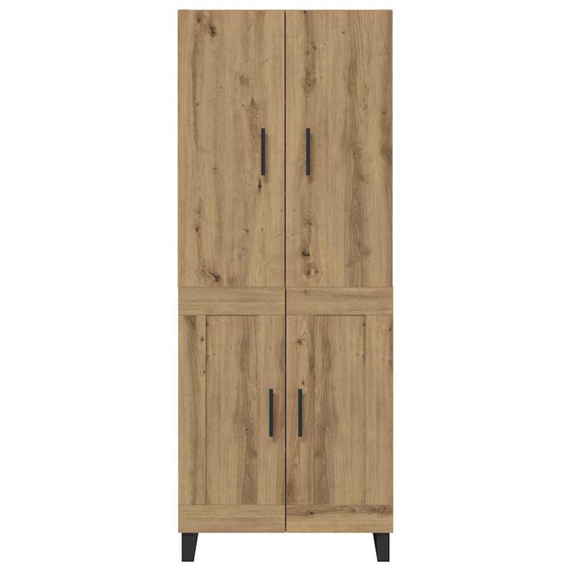 Casa si Gradina - Mobilier - Comode si corpuri - Comode - Bufet 2 pcs Stejar Artizanal Lemn Stratificat si Sticla - Infinity.ro