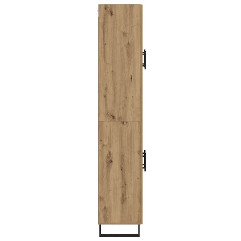 Casa si Gradina - Mobilier - Comode si corpuri - Comode - Bufet 2 pcs Stejar Artizanal Lemn Stratificat si Sticla - Infinity.ro