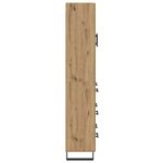 Casa si Gradina - Mobilier - Comode si corpuri - Comode - Bufet 2 pcs Stejar Artizanal Lemn Stratificat si Sticla - Infinity.ro