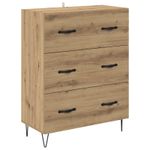 Casa si Gradina - Mobilier - Comode si corpuri - Corpuri bucatarie - Bufet Stejar Artizanal 69,5 x 32,5 x 180 cm Lemn compozit - Infinity.ro