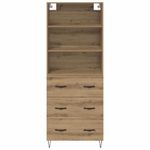 Casa si Gradina - Mobilier - Comode si corpuri - Corpuri bucatarie - Bufet Stejar Artizanal 69,5 x 32,5 x 180 cm Lemn compozit - Infinity.ro