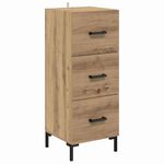 Casa si Gradina - Mobilier - Comode si corpuri - Corpuri bucatarie - Bufet Stejar Artizanal 69,5 x 34 x 180 cm Lemn compozit - Infinity.ro