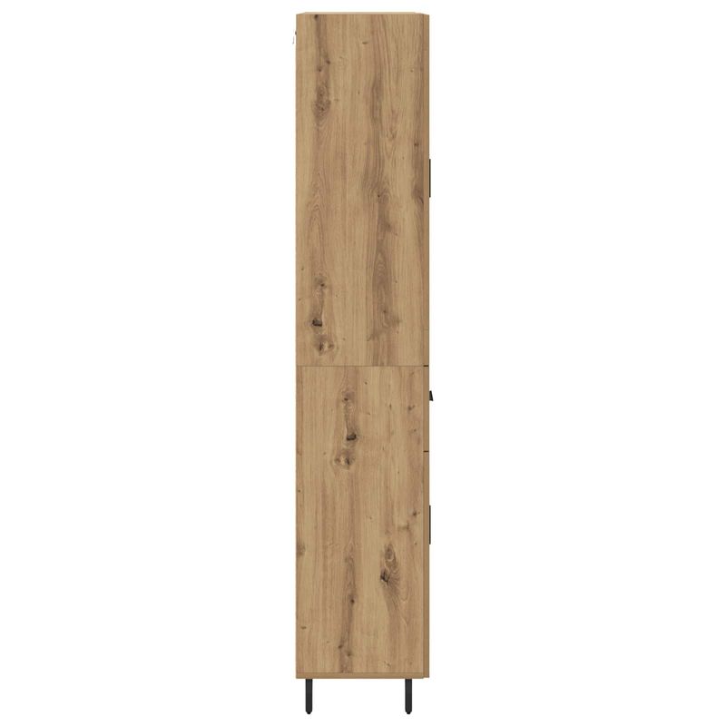 Casa si Gradina - Mobilier - Comode si corpuri - Comode - Bufet 2 pcs Stejar Artizanal Lemn Stratificat si Sticla - Infinity.ro
