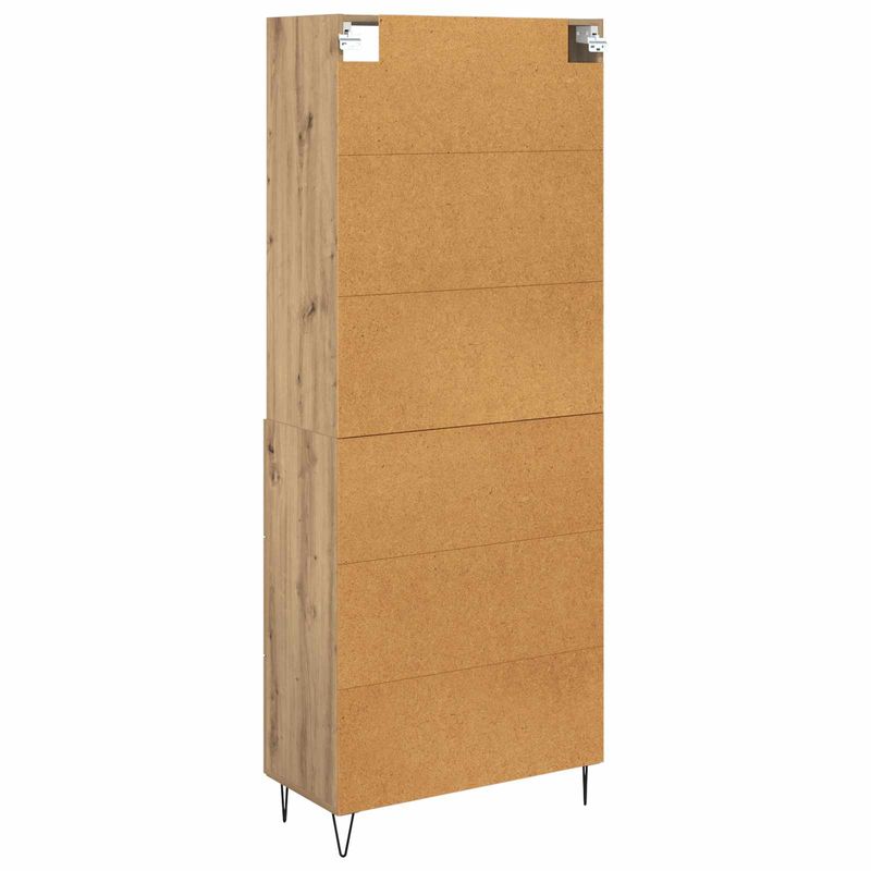 Casa si Gradina - Mobilier - Comode si corpuri - Corpuri bucatarie - Bufet Stejar Artizanal 69,5 x 32,5 x 180 cm Lemn compozit - Infinity.ro