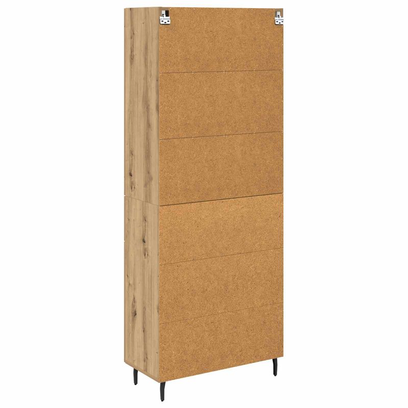 Casa si Gradina - Mobilier - Comode si corpuri - Comode - Bufet 2 pcs Stejar Artizanal Lemn Stratificat si Sticla - Infinity.ro